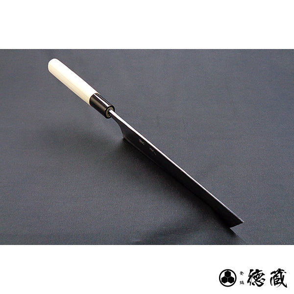 white-1 blackened finish Nakiri-knife park handle