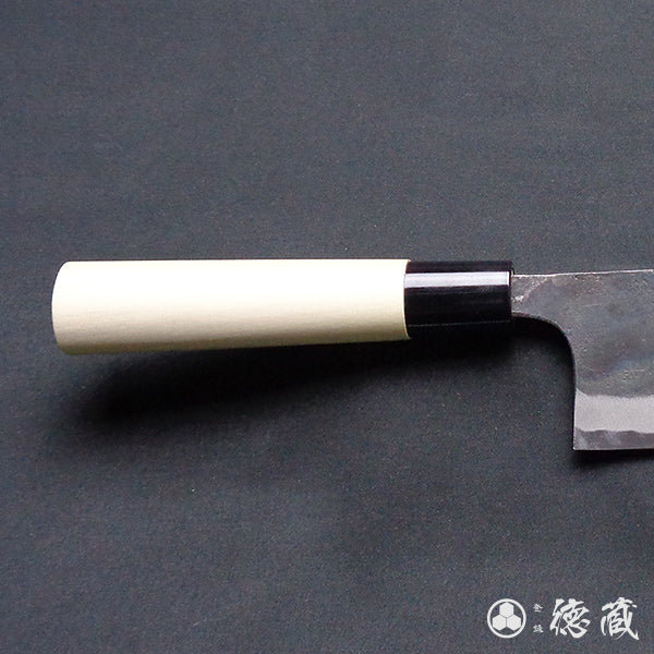 white-1 blackened finish Nakiri-knife park handle