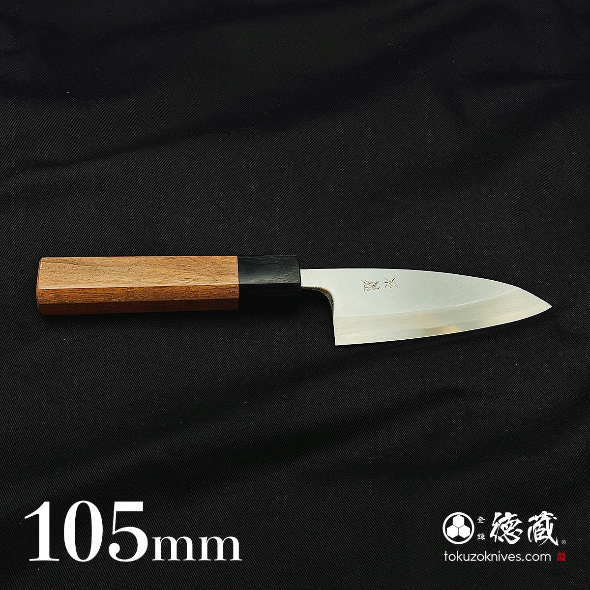 Blue-2 polished finish Thick Deba-knife walnuts handle