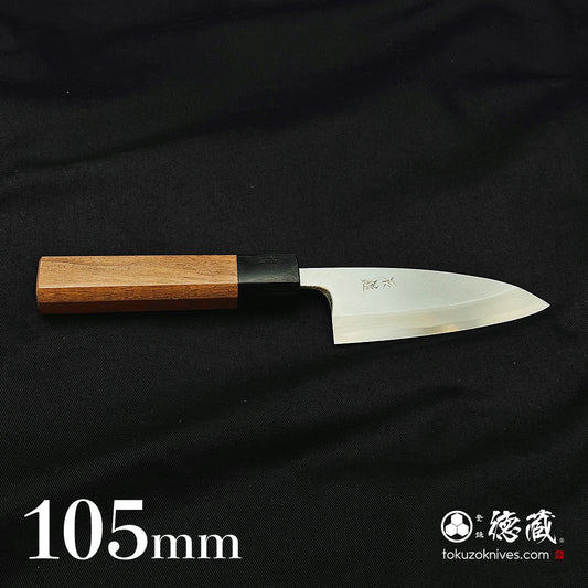 青二 磨き仕上 厚出刃包丁 胡桃八角柄