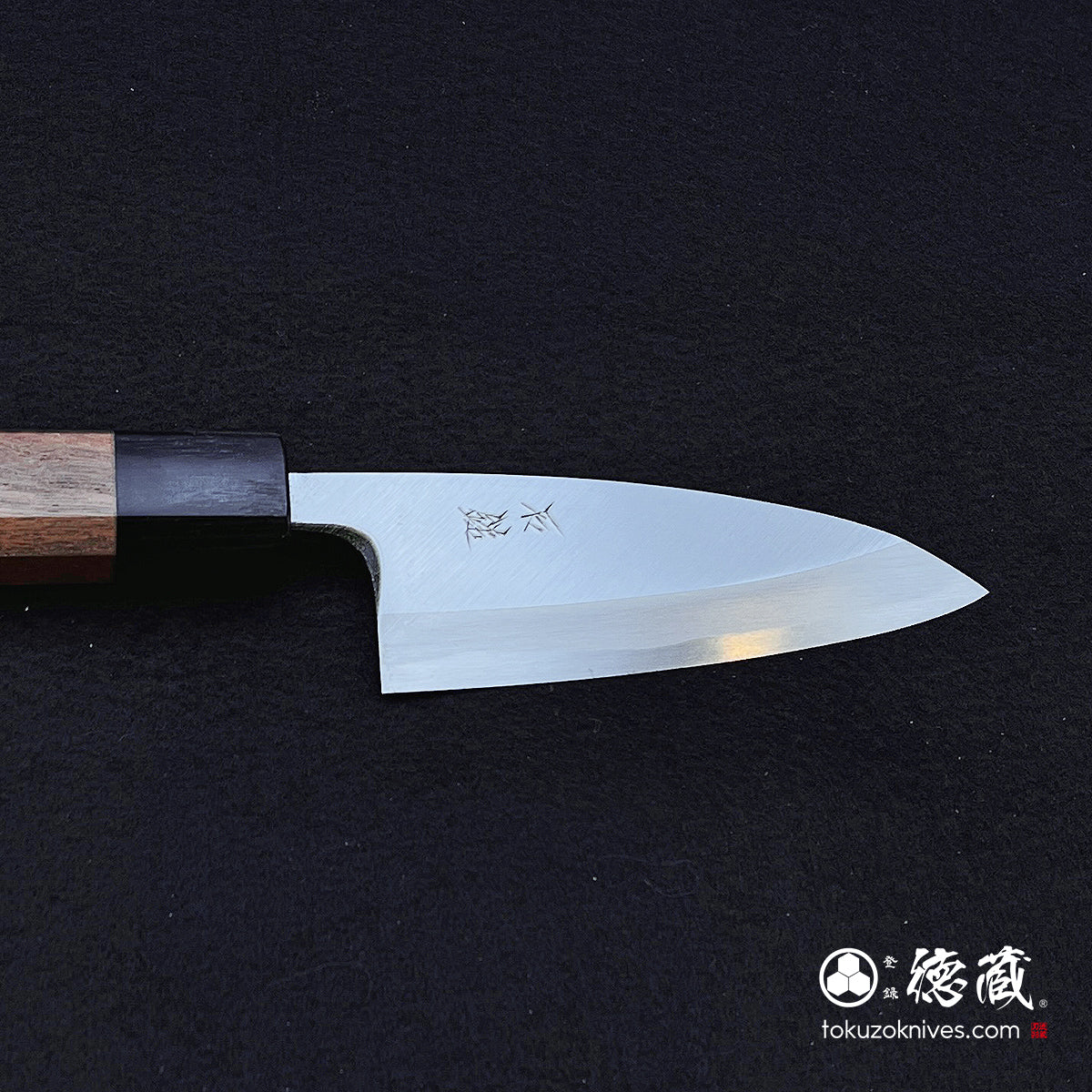 Blue-2 polished finish Thick Deba-knife walnuts handle