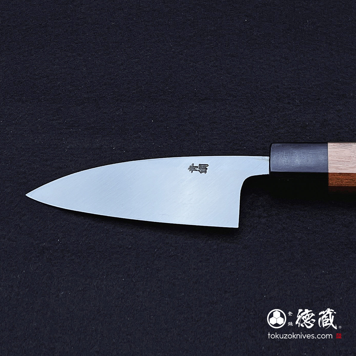 Blue-2 polished finish Thick Deba-knife walnuts handle