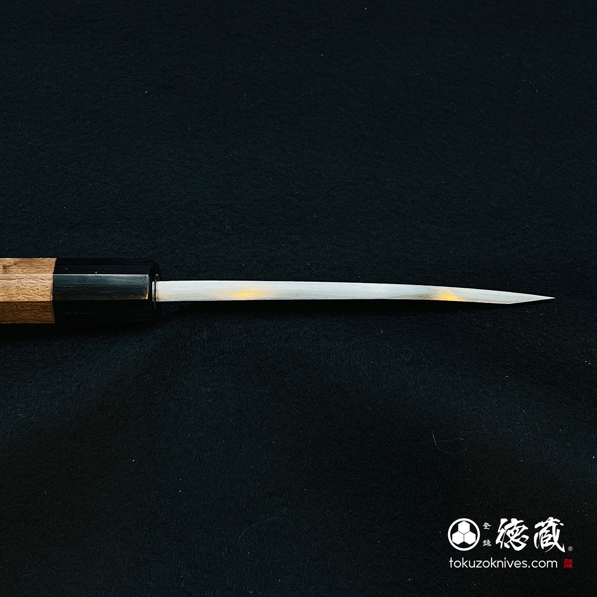 Blue-2 polished finish Thick Deba-knife walnuts handle