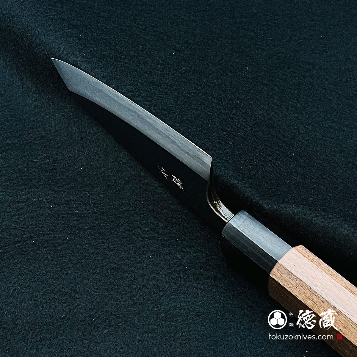 Blue-2 polished finish Thick Deba-knife walnuts handle