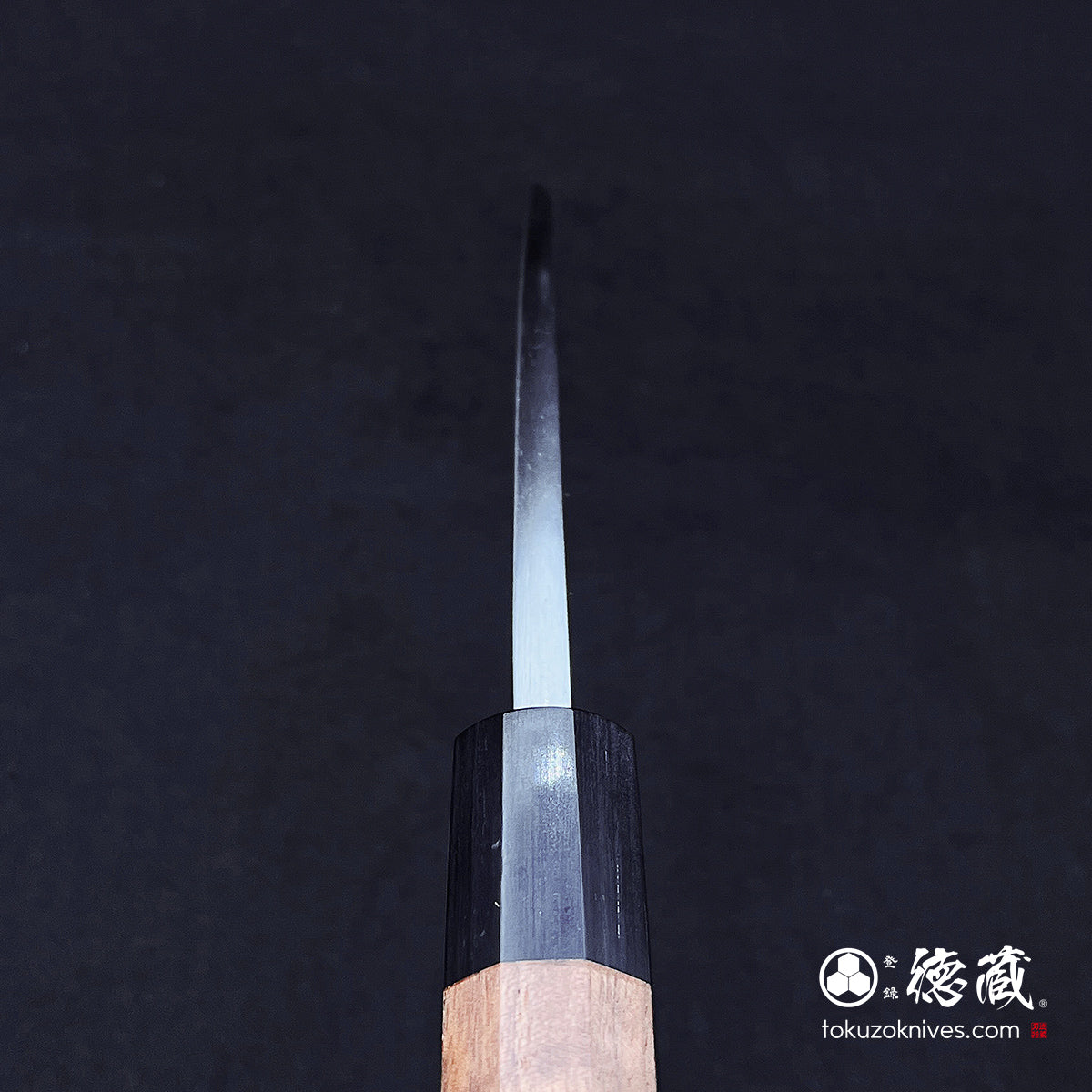 Blue-2 polished finish Thick Deba-knife walnuts handle