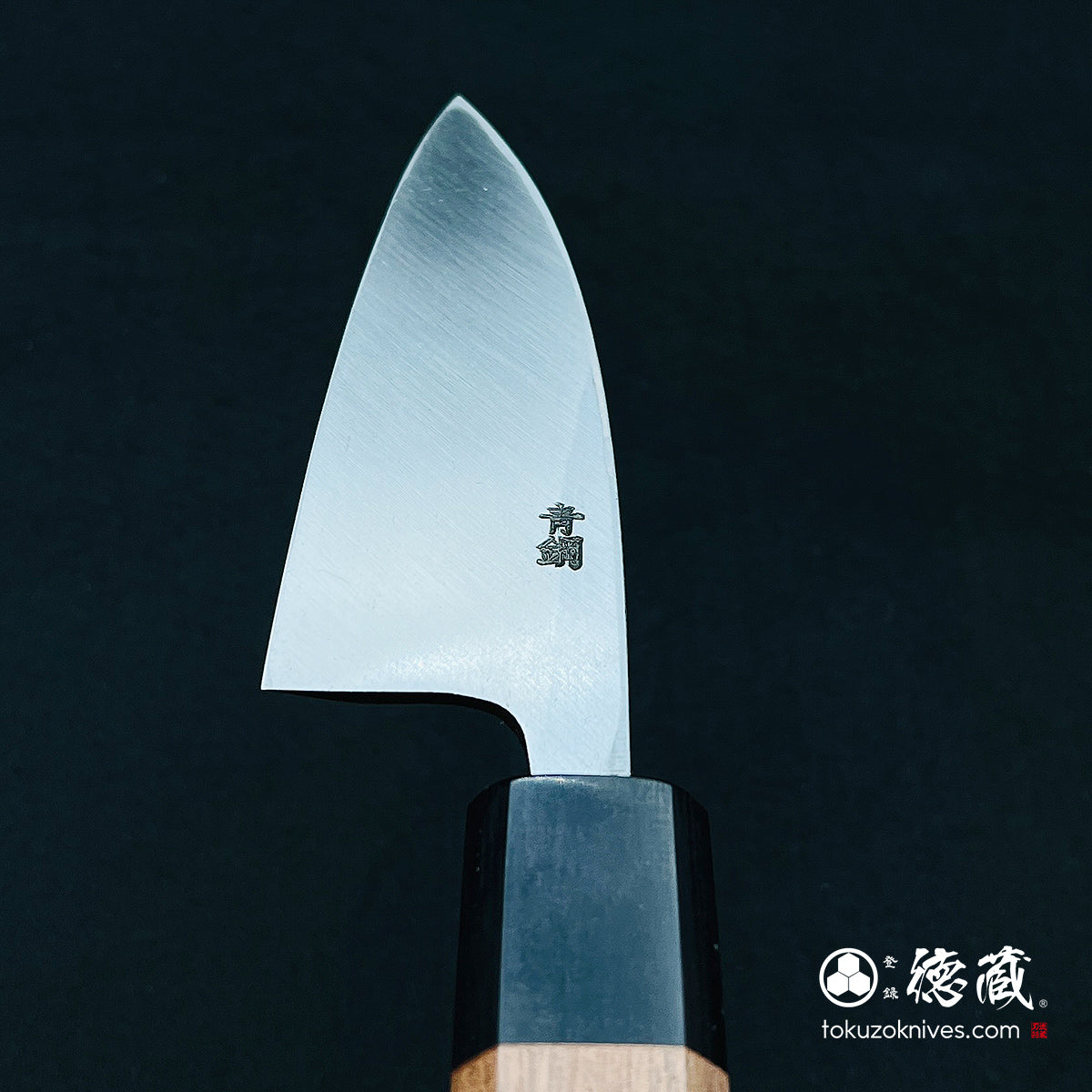 Blue-2 polished finish Thick Deba-knife walnuts handle