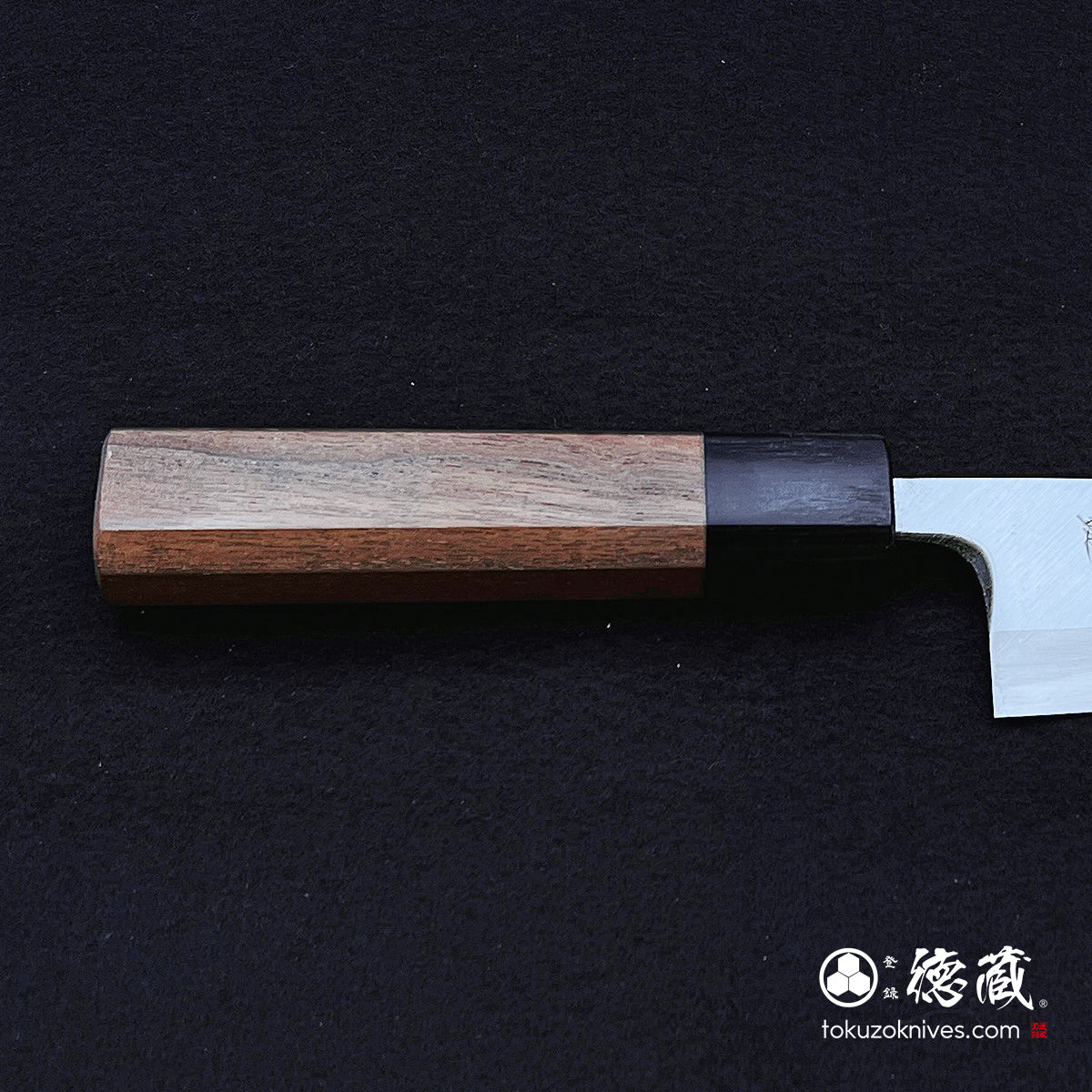 Blue-2 polished finish Thick Deba-knife walnuts handle