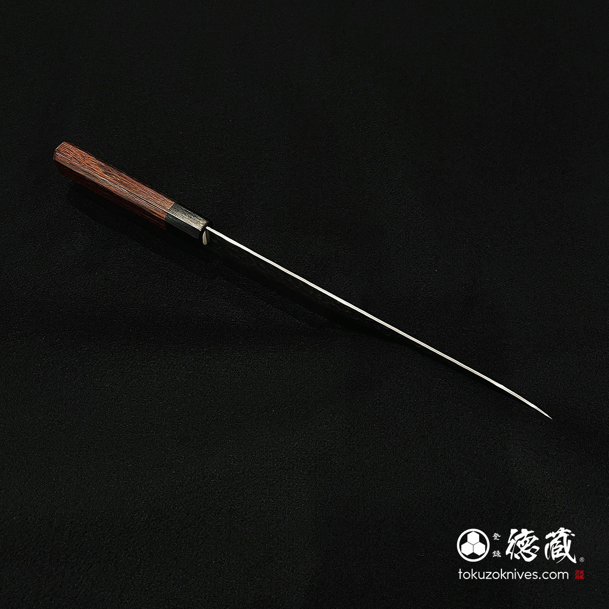 AUS10 Sujihiki knife, Damarose octagonal handle
