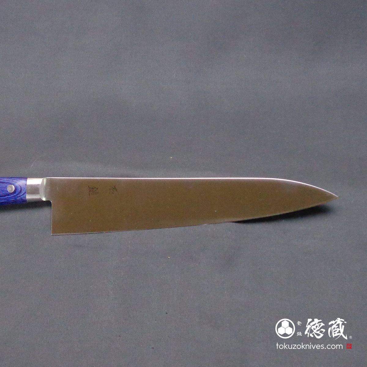 Stainless AUS8 Polished Gyuto Knife (Chef's Knife) Blue Handle