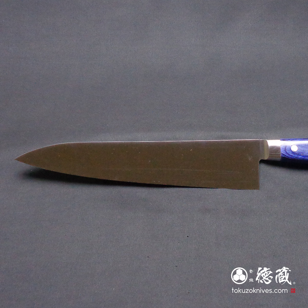 Stainless AUS8 Polished Gyuto Knife (Chef's Knife) Blue Handle