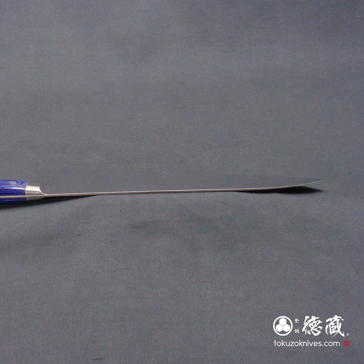 Stainless AUS8 Polished Gyuto Knife (Chef's Knife) Blue Handle