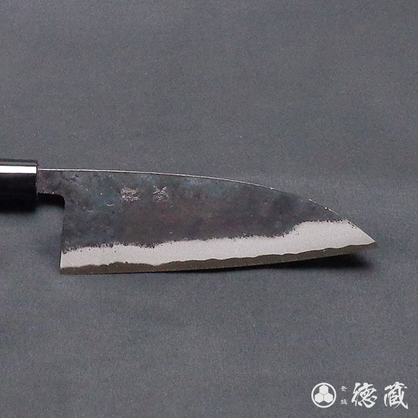 Aoni Black Finish Iyo-style Nakiri Knife Walnut Pattern