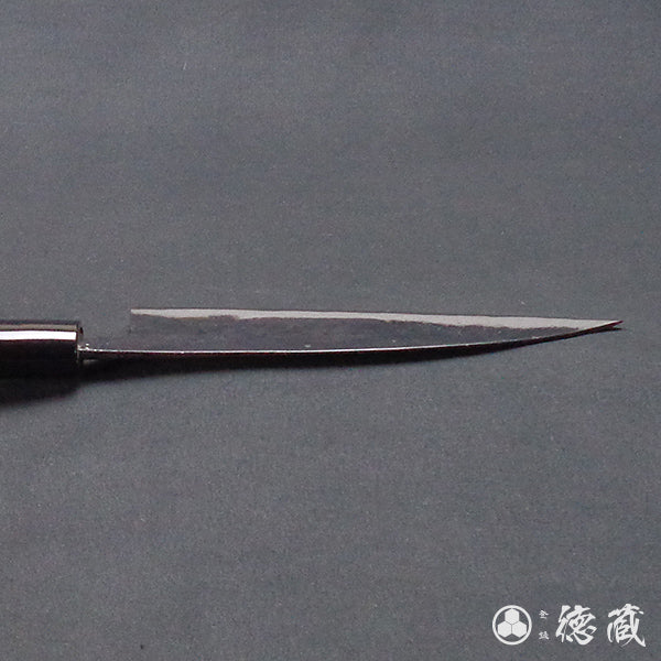 Aoni Black Finish Iyo-style Nakiri Knife Walnut Pattern