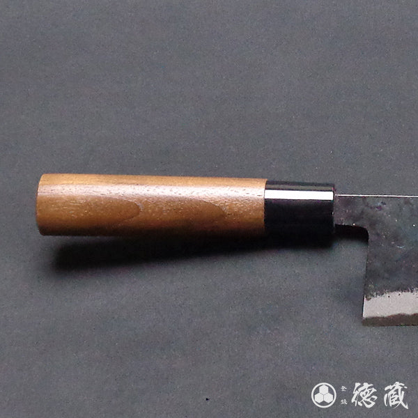 Aoni Black Finish Iyo-style Nakiri Knife Walnut Pattern