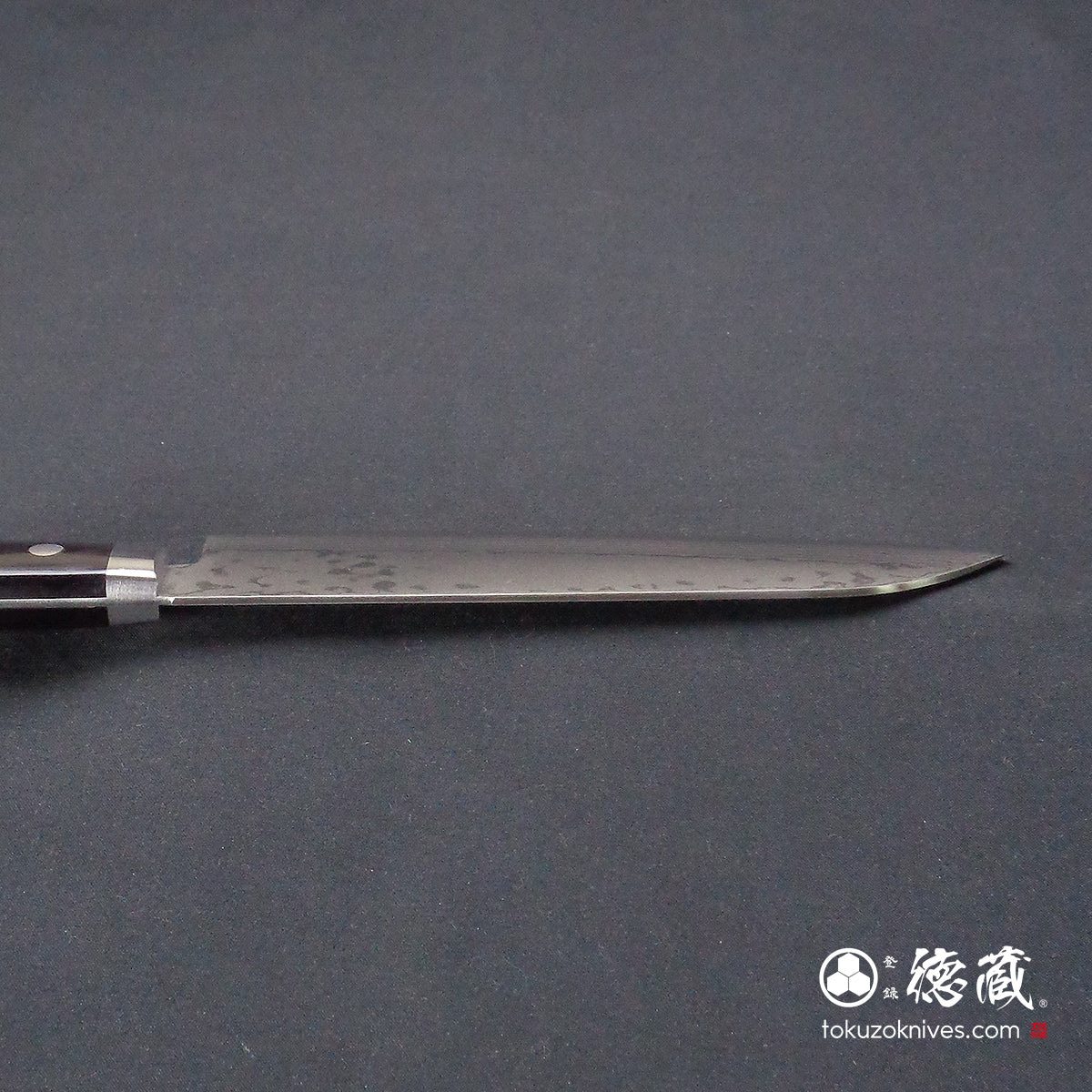 VG10 Santoku knife, black handle
