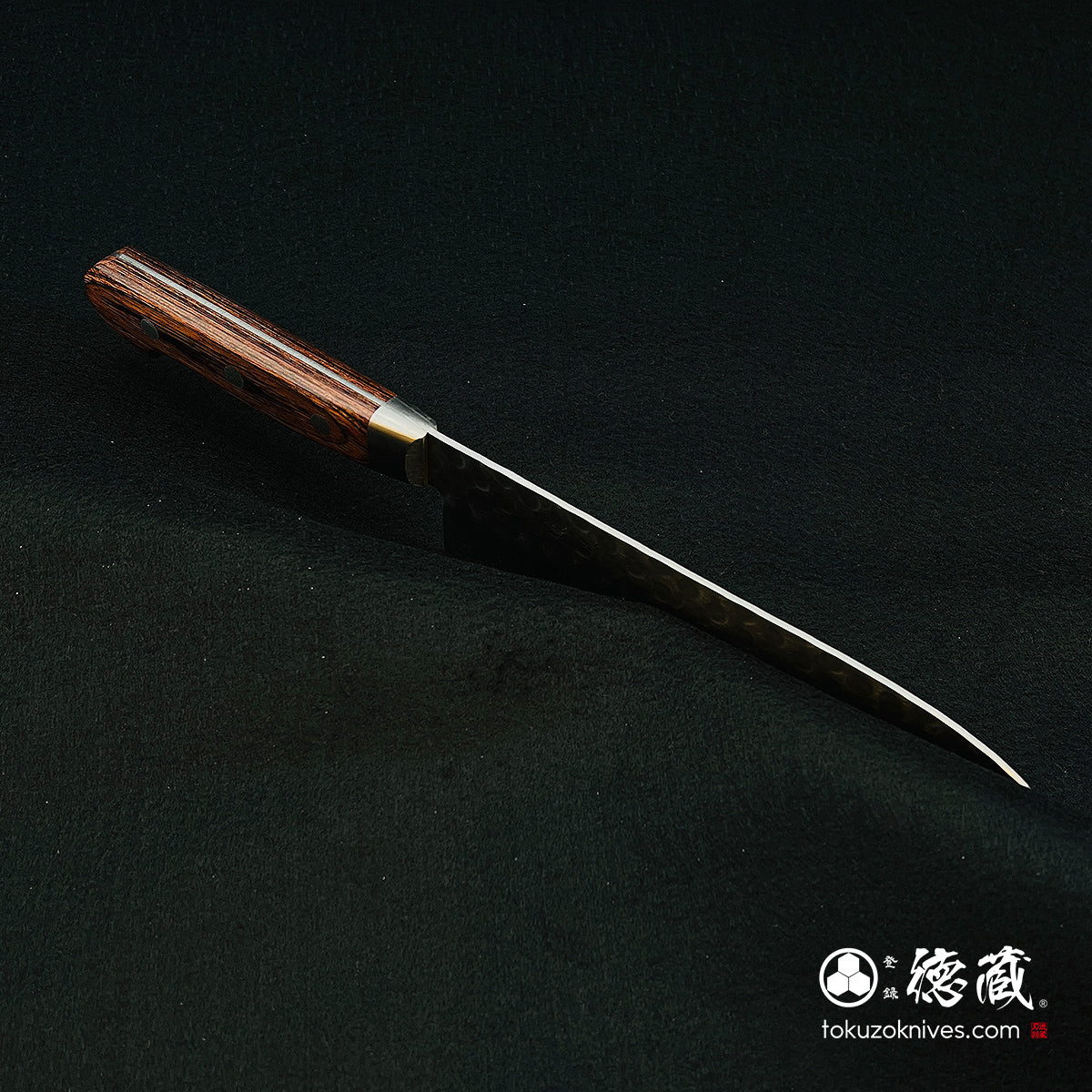 VG10 Santoku knife, mahogany handle