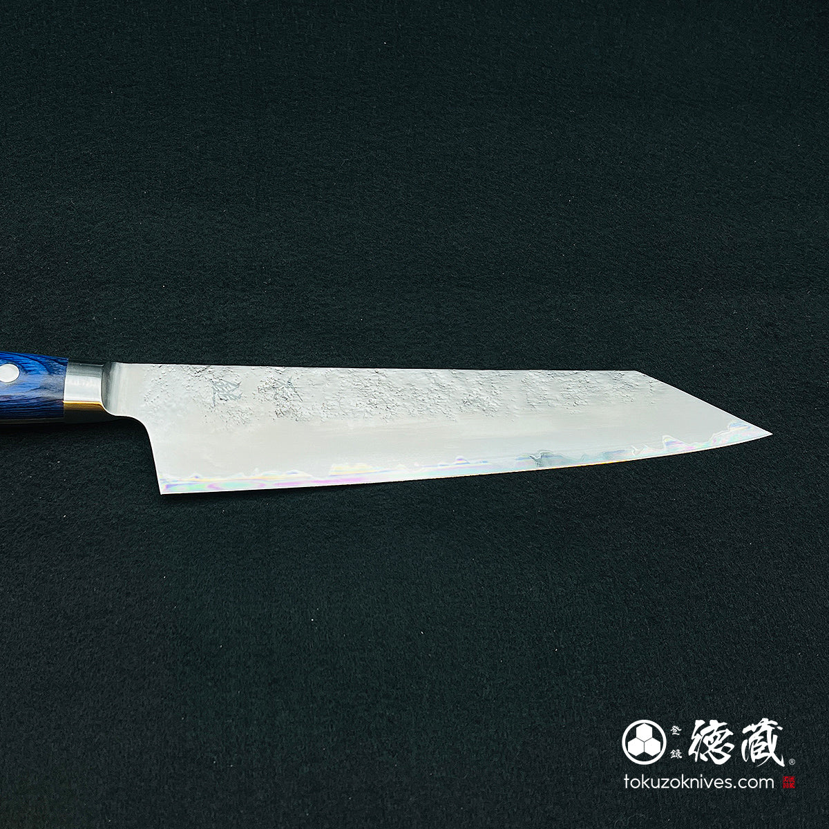 Aoni Kiritsuke Knife Blue Handle