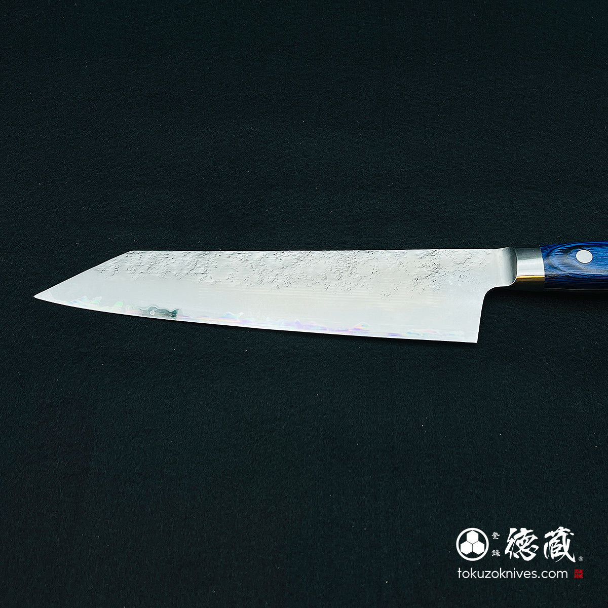 Aoni Kiritsuke Knife Blue Handle