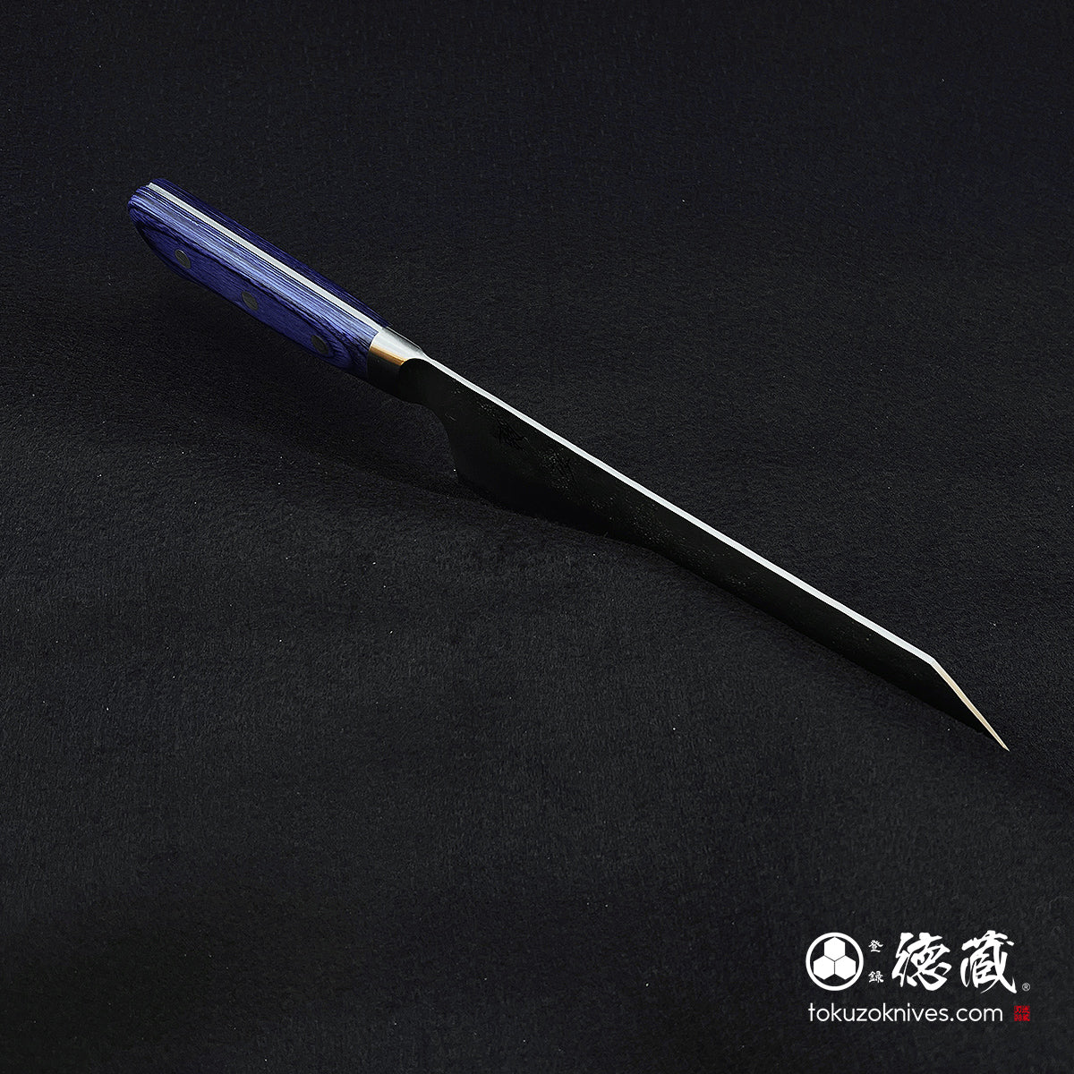 Aoni Kiritsuke Knife Blue Handle