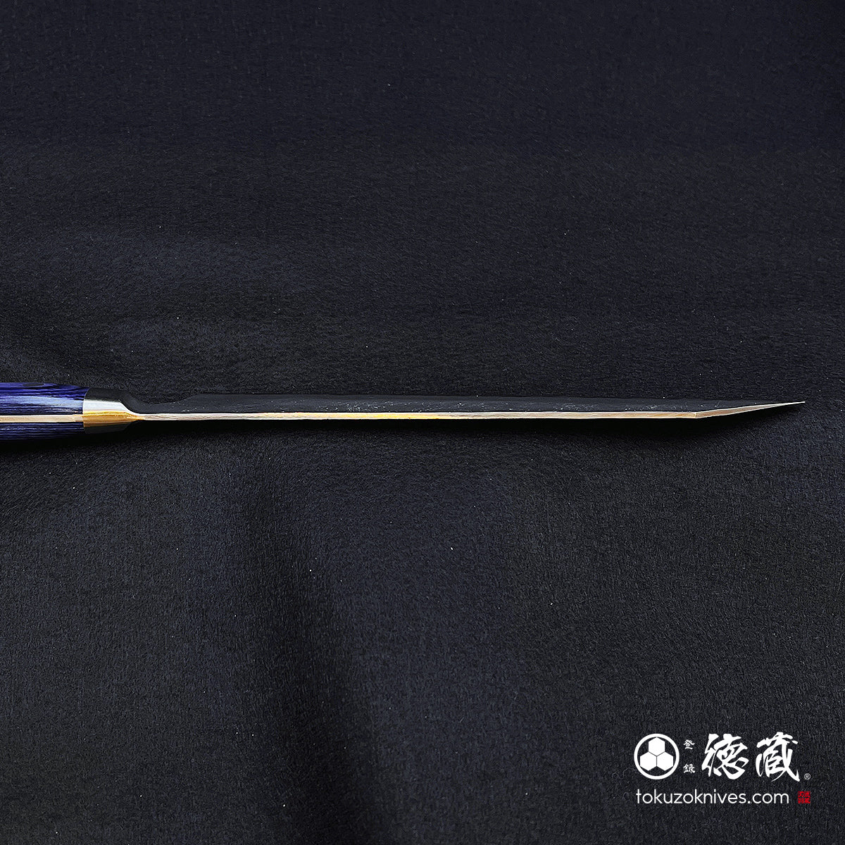 Aoni Kiritsuke Knife Blue Handle
