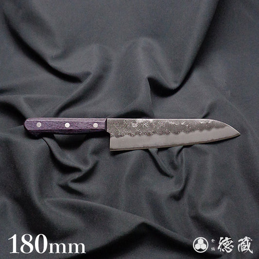 Ginsan (Silver3) stainless steel  Matt finish  purple handle