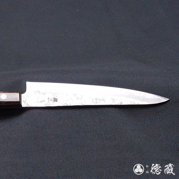 Silver-3 matt finish petty knife dark brown handle