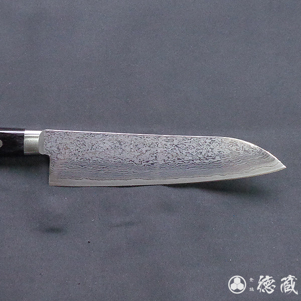 SKD ダマスカス 三徳包丁 黒ハンドル