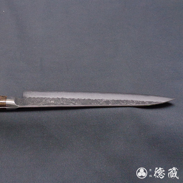 Silver-3 matt finish Gyutou knife dark brown handle