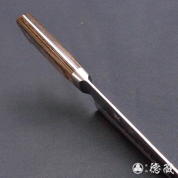Silver-3 matt finish Gyutou knife dark brown handle