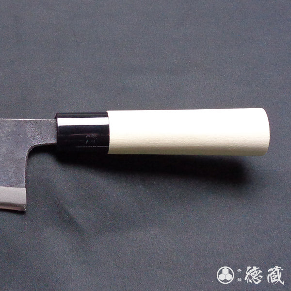 Blue-2 blackened finish Thick Deba-knife Park handle
