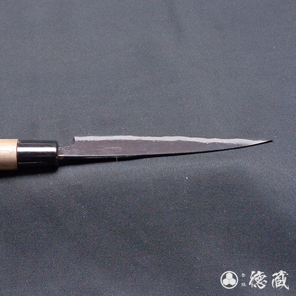 Carbon Blue Steel No. 2 Black Finish Koyanagi Knife Walnuts Handle