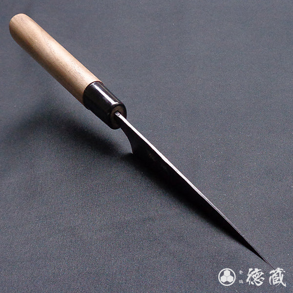 Carbon Blue Steel No. 2 Black Finish Koyanagi Knife Walnuts Handle
