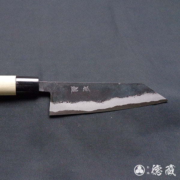 Blue-2 blackened finish Kiritsuke-knife Park handle
