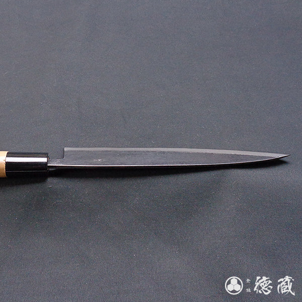 Blue-2 blackened finish Iyo-style funayuki knife
walnut handle