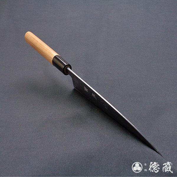 Blue-2 blackened finish Iyo-style funayuki knife
walnut handle