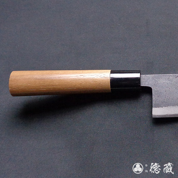 Blue-2 blackened finish Iyo-style funayuki knife
walnut handle