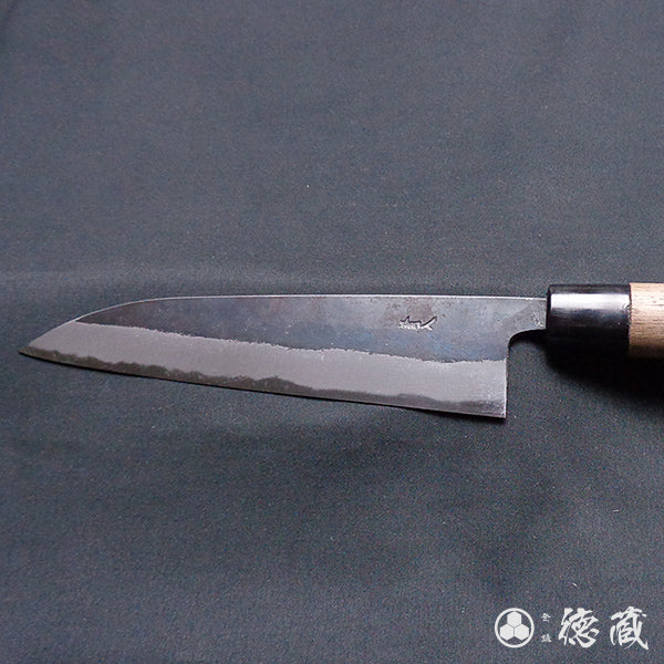 Carbon Blue Steel No. 2 Black Finish Gyuto Knife (Chef's Knife) Walnuts Handle