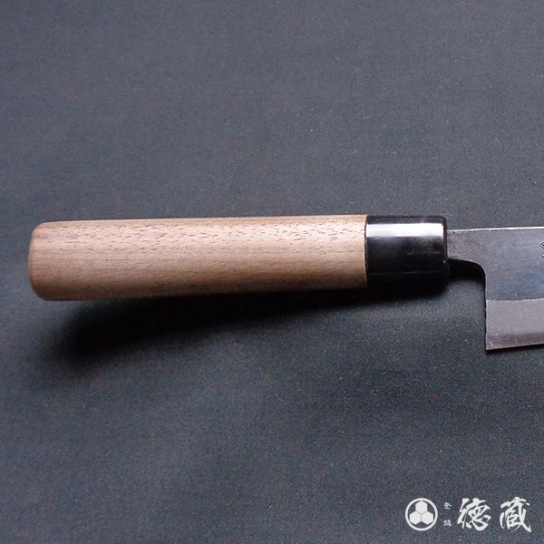 Carbon Blue Steel No. 2 Black Finish Gyuto Knife (Chef's Knife) Walnuts Handle