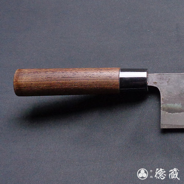 Blue-2 blackened finish Nakiri-knife wenge tree handle
