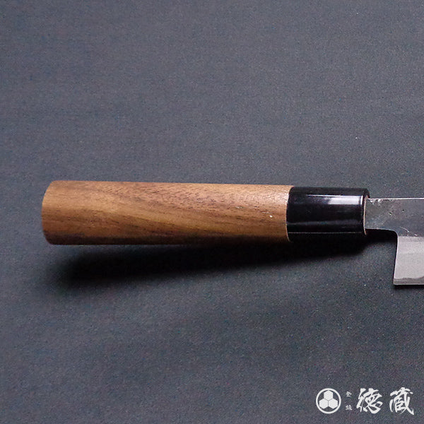 Carbon Blue Steel No. 2 Black Finish Sujibiki Knife (Muscle Knife) Walnuts Handle