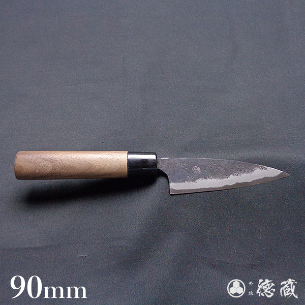 Carbon Blue Steel No. 2 Black Finish Koyanagi Knife Walnuts Handle