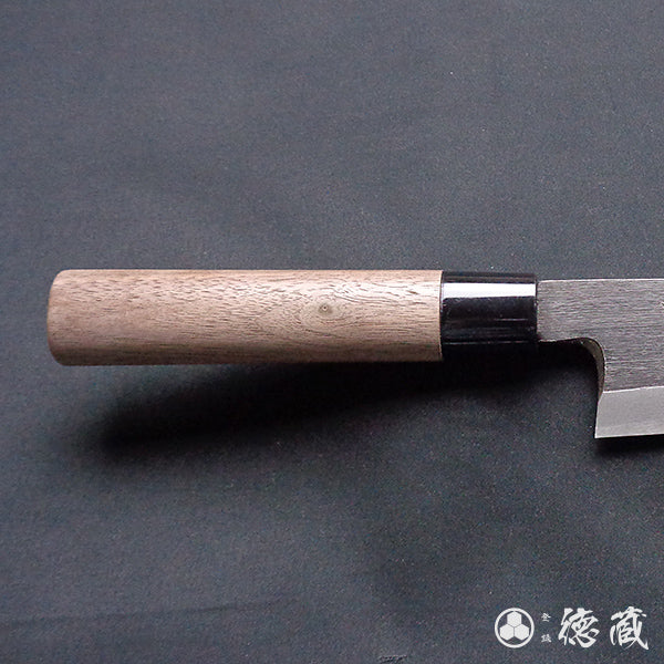 blue-2 (blue-2 carbon steel) blackened finish Funayuki knife walnut handle
