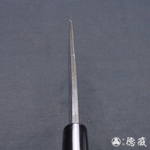 青二 黑面锻造加工 切鱼刀 胡桃木手柄