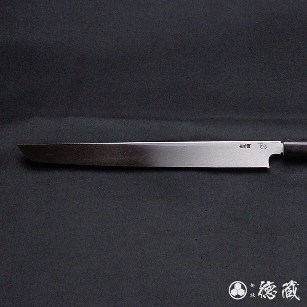 TADOKORO KNIVES white-2 (white-2 carbon steel) Sakimaru-Takohiki-knives (rounded tip knives for cutting octopus)