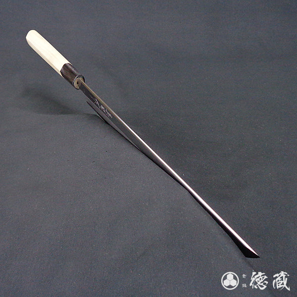 TADOKORO KNIVES white-2 (white-2 carbon steel) Sakimaru-Takohiki-knives (rounded tip knives for cutting octopus)