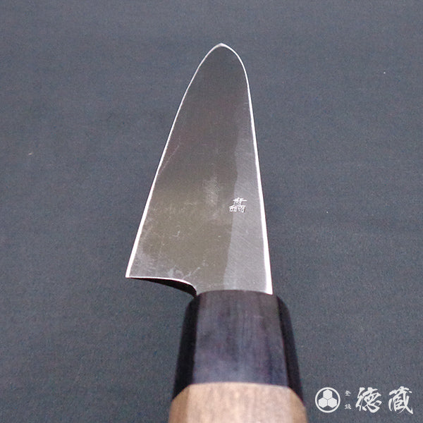 青二 光面加工 柳刃厨刀 胡桃木手柄
