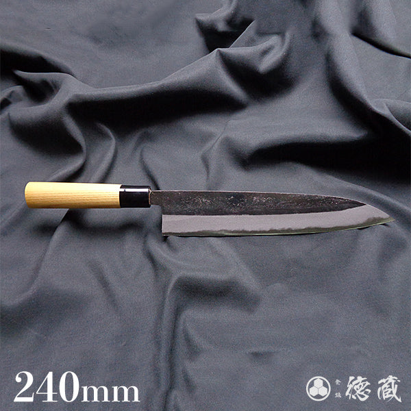 Blue-2 blackened finish Gyuto-knife(chef's knife) Japanese zelkova handle
