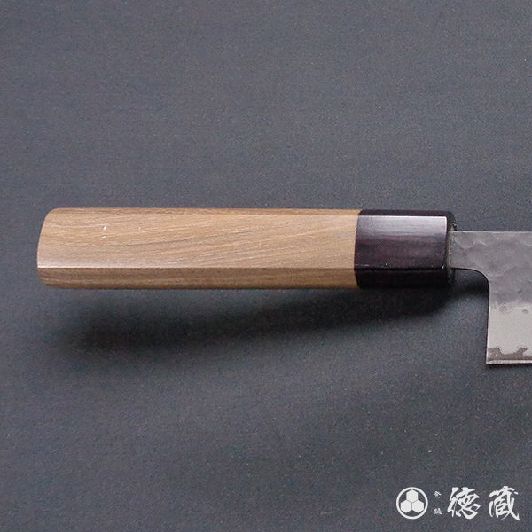 blue super carbon steel hammered black surface finish Gyutou-knife (chef's knife) walnut handle