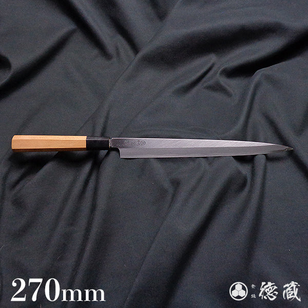 Carbon High-grade White Steel Fuguhiki-knife (Knife for cutting puffer fish) Japanese Yew Octagonal Handle