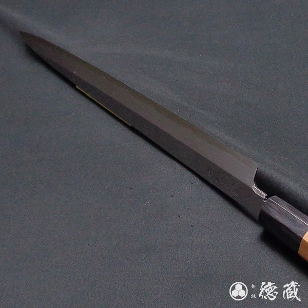Carbon High-grade White Steel Fuguhiki-knife (Knife for cutting puffer fish) Japanese Yew Octagonal Handle